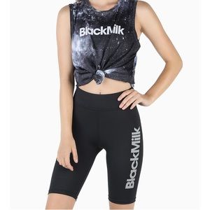 Blackmilk Reppin’ it silver HW bike pants